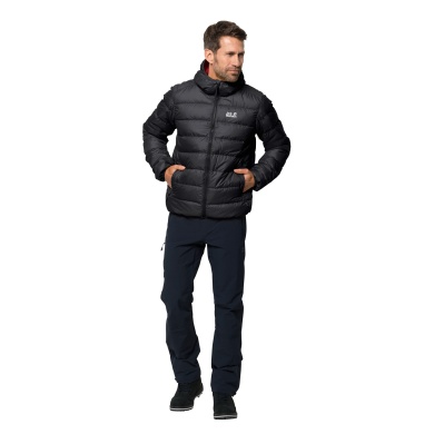 Jack Wolfskin Winter Down Jacket Helium (very warm, windproof, lightweight, PFC-free) phantom grey Men